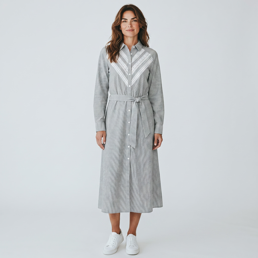 Maje Paris – Women's Shirt Dress with Belt