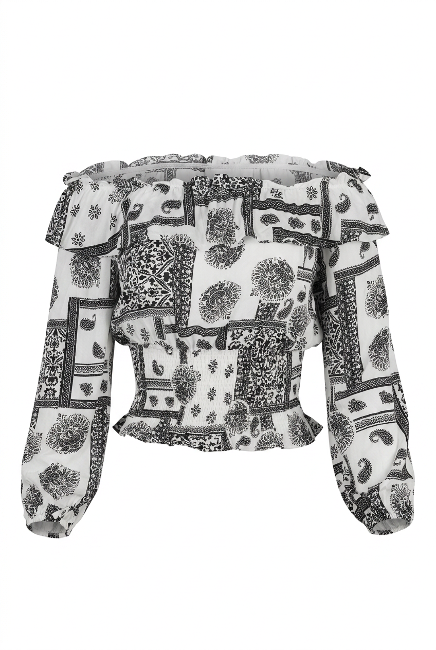 IZIA – Women's blouse with paisley print