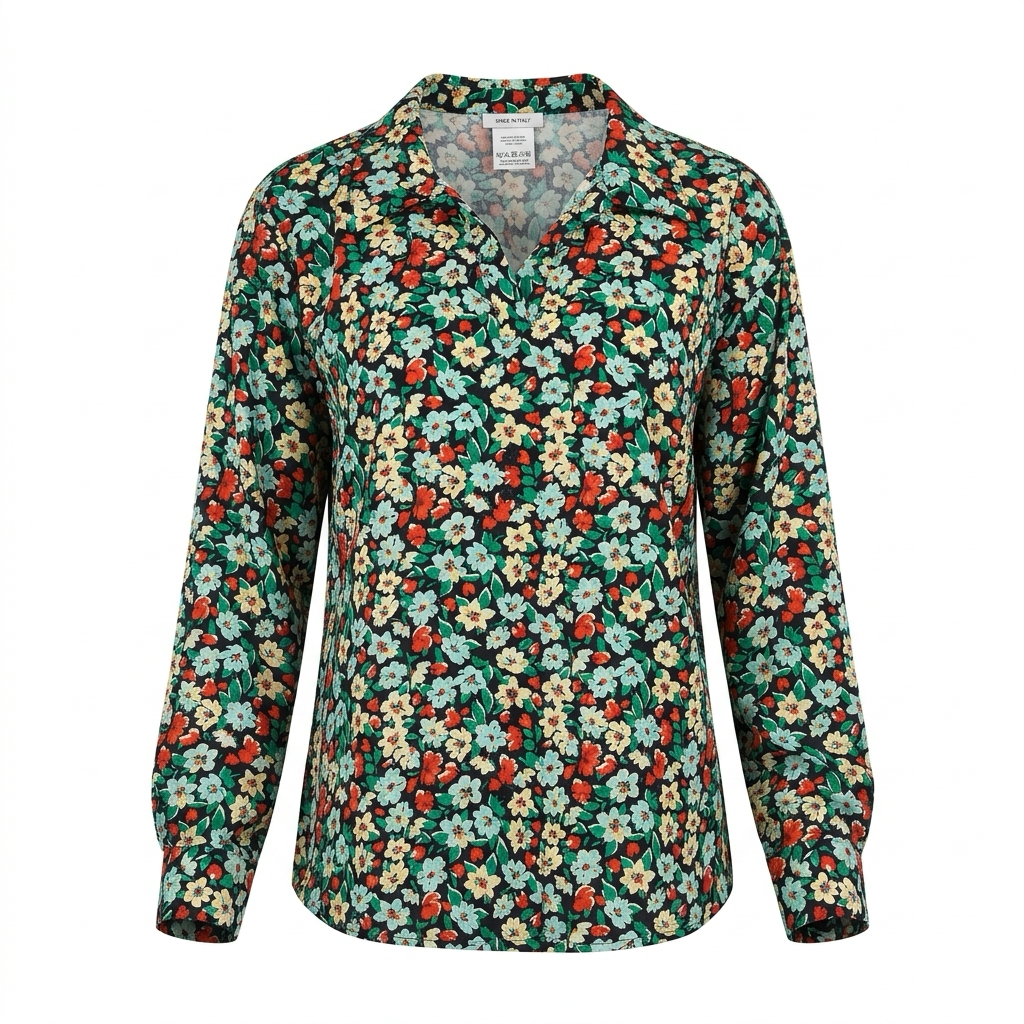 Pieces - Women's shirt-style blouse