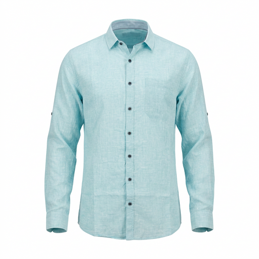 DeFacto Slim Fit – Men's Linen Shirt