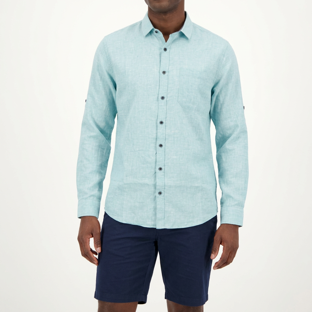DeFacto Slim Fit – Men's Linen Shirt