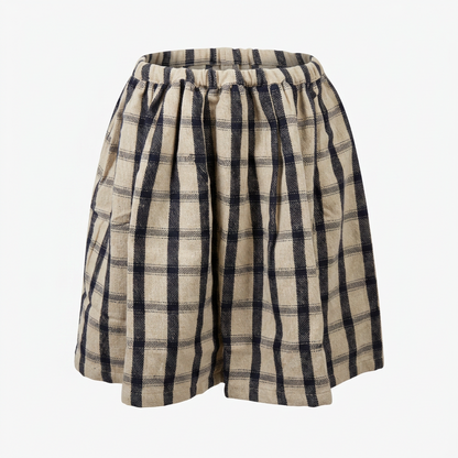 BONTON - Детска карирана пола – Cream Check