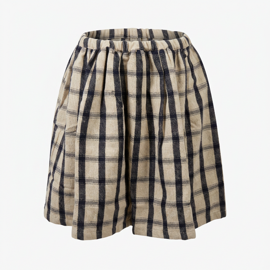 BONTON - Детска карирана пола – Cream Check