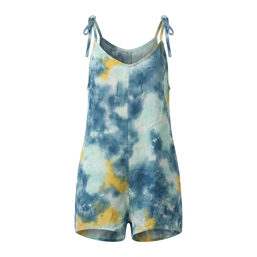 Hurley - Дамски гащеризон Tie Strap Romper