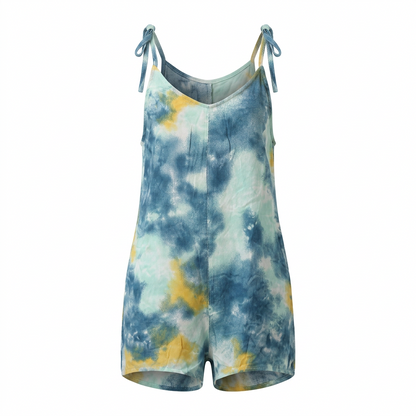 Hurley - Дамски гащеризон Tie Strap Romper