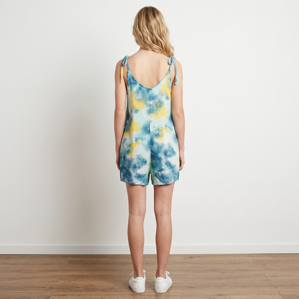 Hurley - Дамски гащеризон Tie Strap Romper
