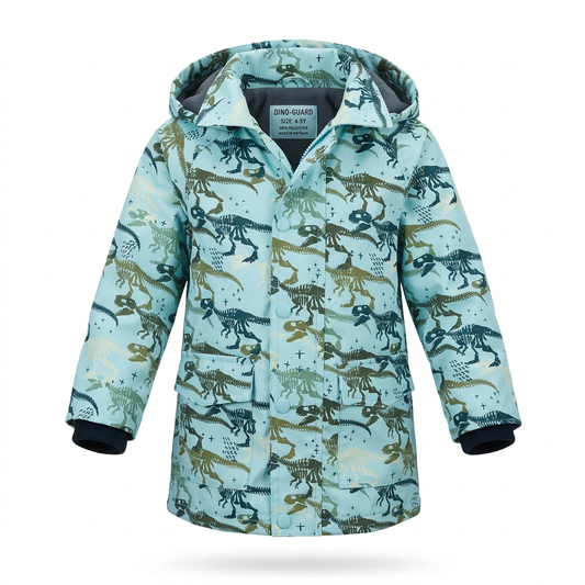 Minoti - Детско зимно яке с качулка Dino Print