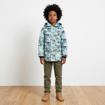 Minoti - Детско зимно яке с качулка Dino Print