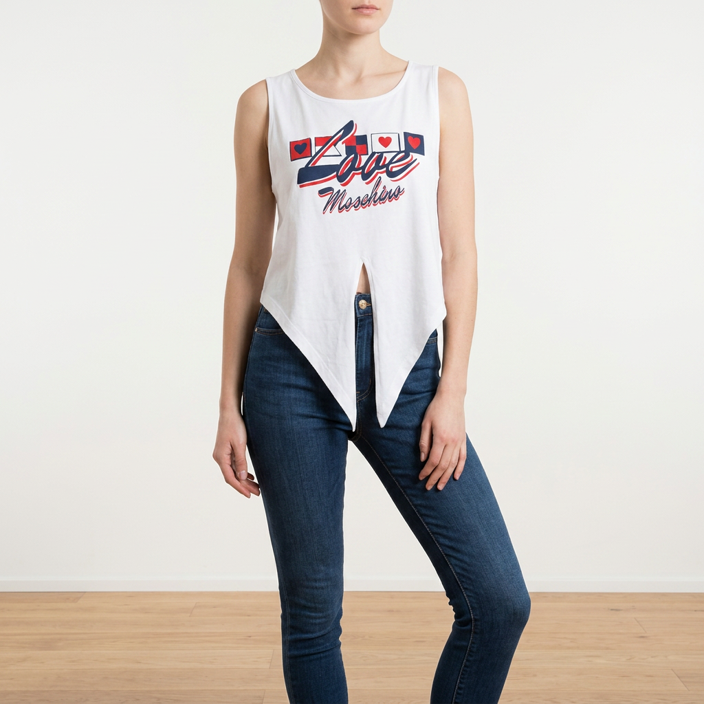 Love Moschino - Дамски топ без ръкави – White