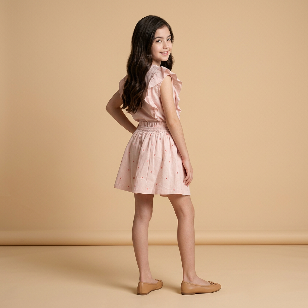KENZO Kids - Детска пола – Светлорозова