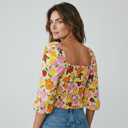 Mango Women's Floral Blouse