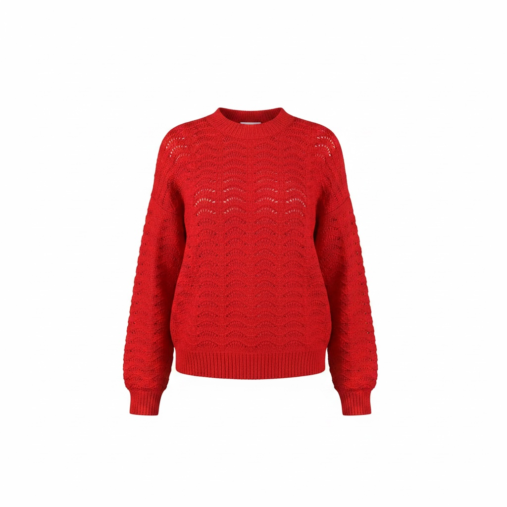 VILA Women's Openwork Knit Sweater