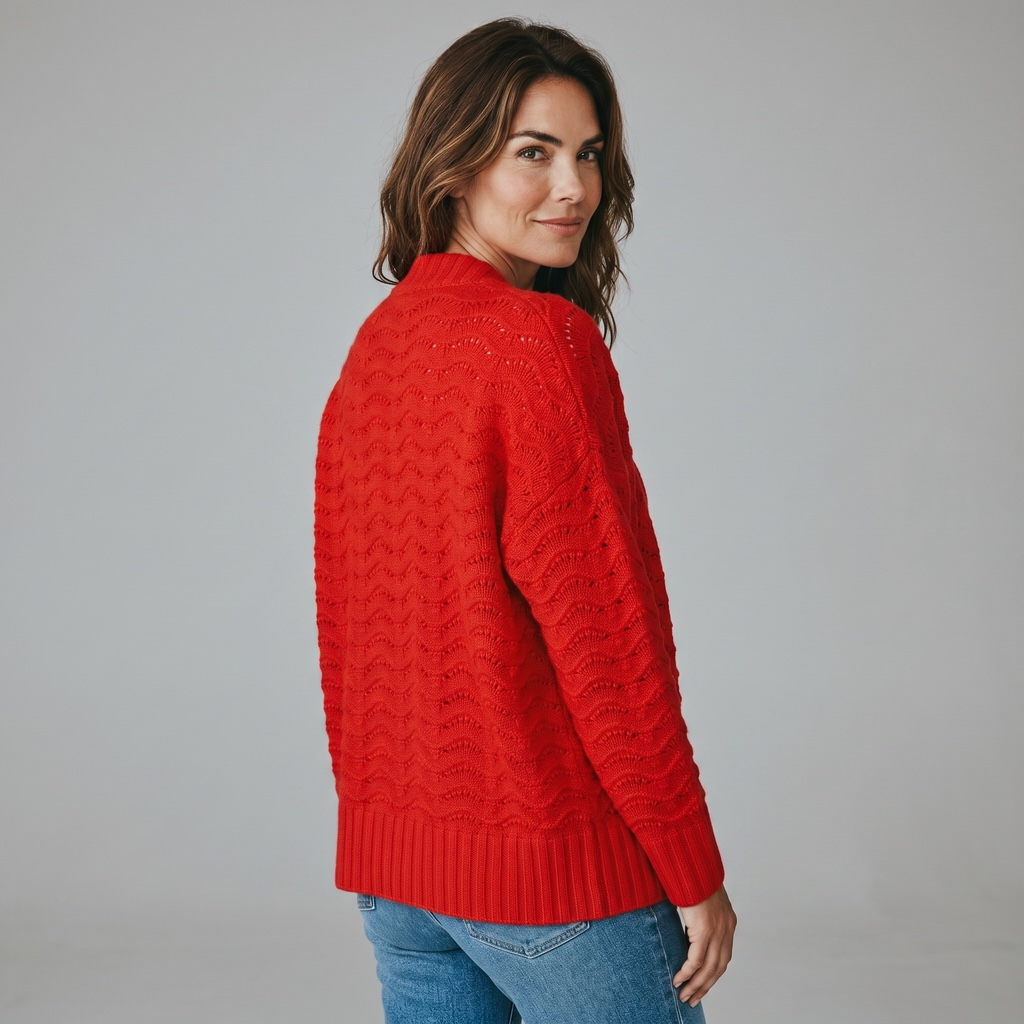 VILA Women's Openwork Knit Sweater