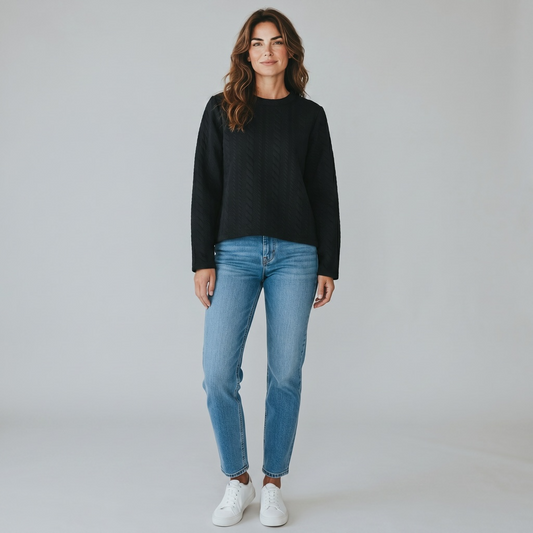 JDY Women's Quilted Sweatshirt