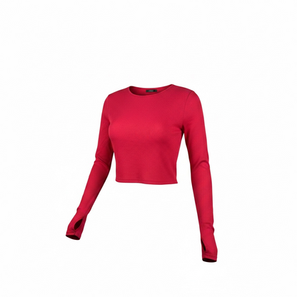 NU-IN Women's Ribbed Blouse