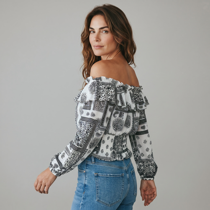 IZIA – Women's blouse with paisley print