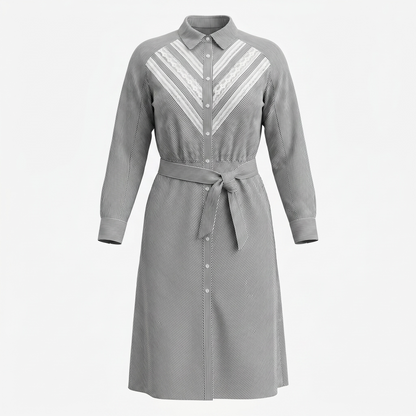 Maje Paris – Women's Shirt Dress with Belt