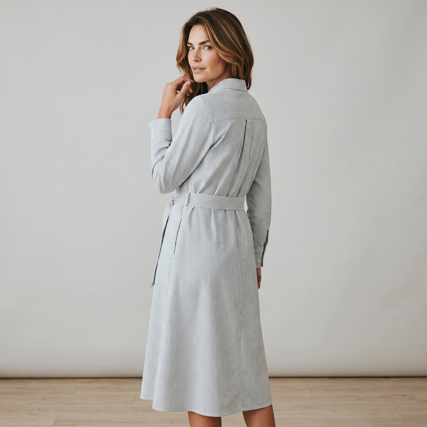 Maje Paris – Women's Shirt Dress with Belt